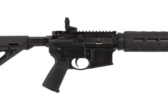Ruger AR-556 has a patent pending delta ring assembly and barrel nut for easy installation and removal of the handguards